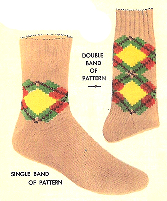 Band-O-Argyle Socks Pattern #7282