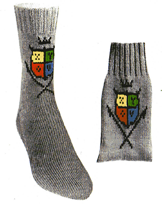 Coat of Arms Socks Pattern #7294