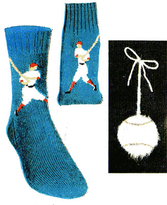 Baseball Player Socks Pattern #7295