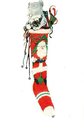 Full Figure Santa Claus Stocking Pattern #9005C