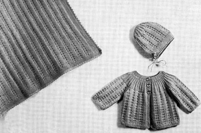 Baby Set and Carriage Cover Pattern | Size  3-6 months