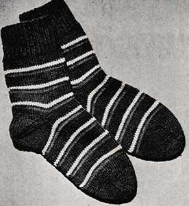 Children's Striped Anklets Pattern #116