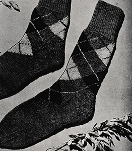 Argyle Men's Socks Pattern #129