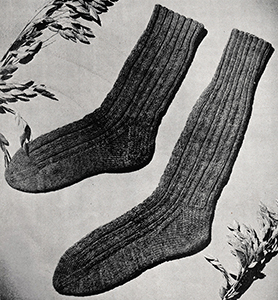 Men's Ribbed Socks Pattern #137