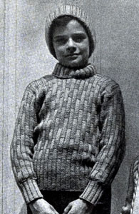 Boy's Skating Sweater and Hat Pattern