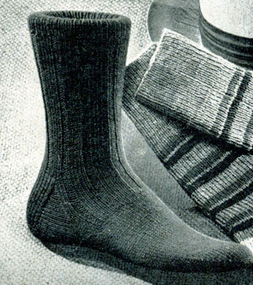Ribbed Socks Pattern