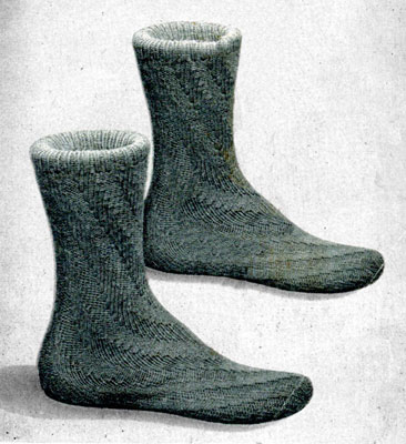 Spiral Socks without Heel Pattern