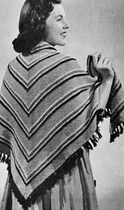 Three Corner Shawl Pattern #386