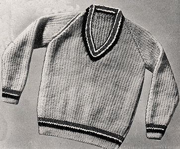 Tennis Sweater Pattern #763