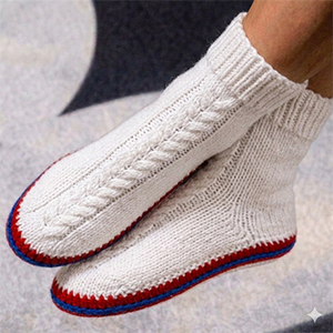 Men's Cable Stitch Ski Socks #4709