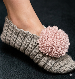 Best Foot Forward Slippers Pattern