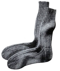 Ribbed Socks Pattern