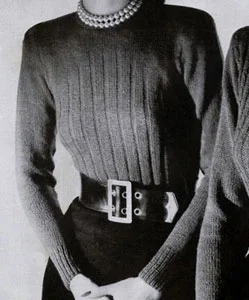 Ribbed Front Pullover Pattern
