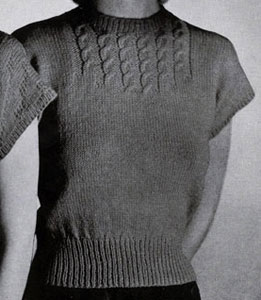 Cable Yoke Pullover Pattern