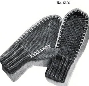 Classic Mittens Pattern #5606