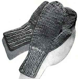 Classic Mittens Pattern #5608