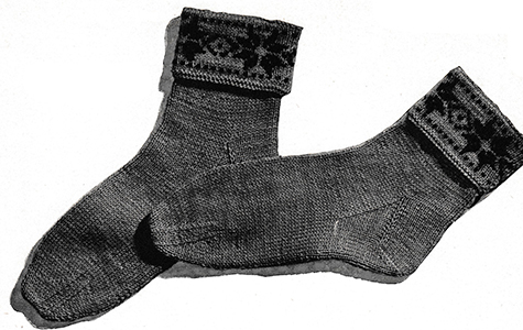 Swedish-Star Socks Pattern #5705