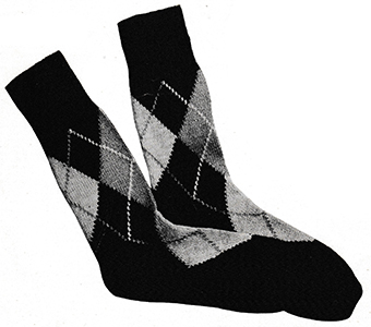 Men's Argyle Socks Pattern #5710