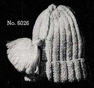 Boy's Knitted Cap Pattern #6026