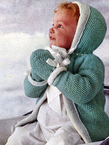 Reversible Knitted Baby Set Pattern