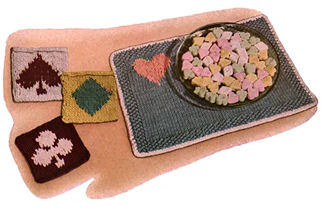 Canasta or Bridge Place Mats Pattern #4