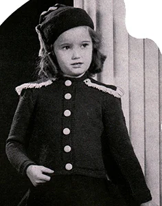 Majorette Knitted Jacket and Hat Pattern #812