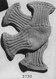 Knitted Knee Cap Pattern #3730