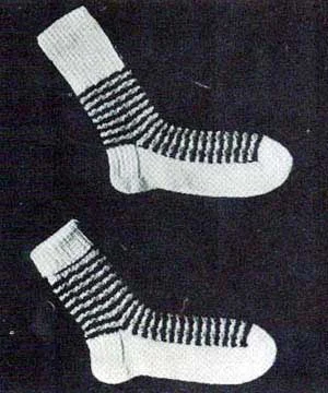 Child's Striped Socks Pattern | Size 6
