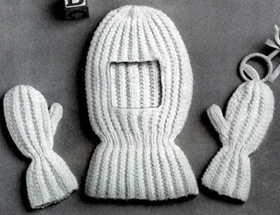 Helmet with Mittens Pattern