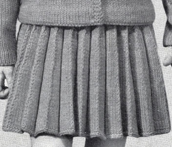 Girl's Knife Pleated Skirt Pattern