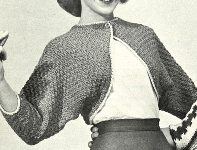 Girl's Bolero with Kimona Sleeves Pattern