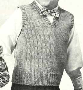 Boy's Sleeveless Pullover Pattern