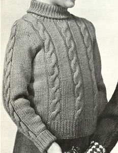 Boy's Cable Pullover Pattern