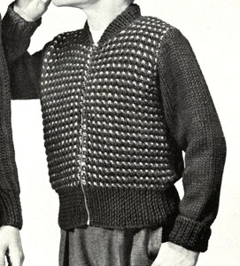 Boy's Zippered Cardigan Pattern
