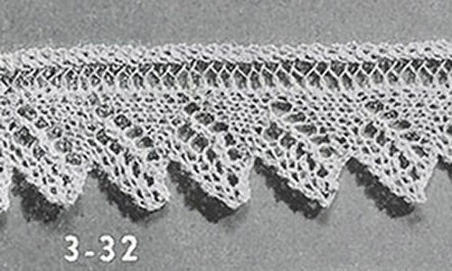 Knitted Edging Pattern #3-32