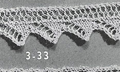Knitted Edging Pattern #3-33