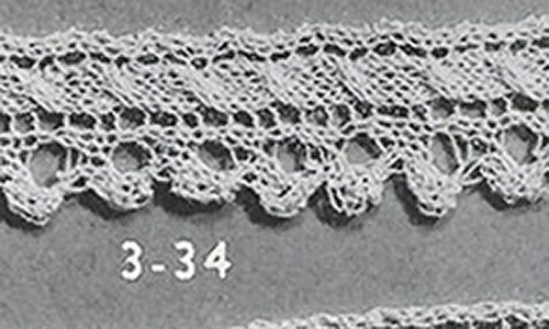 Knitted Edging Pattern #3-34