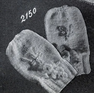 Baby Mitts No. 2150 Pattern