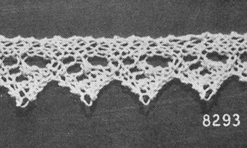 Knitted Lace Edging #8293 Pattern