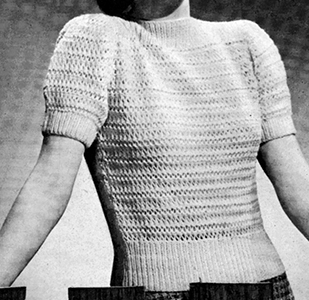 Jiffy Knit Pullover Pattern #1157