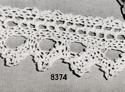 Knitted Edging Pattern #8374