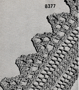 Knitted Edging Pattern #8377