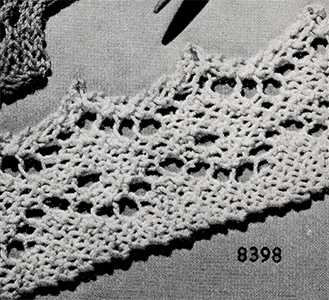 Knitted Edging Pattern #8398
