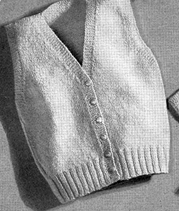 Sleeveless Sweater Pattern #5047
