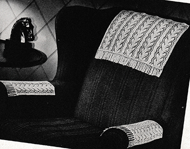 Feather Stitch Chair Set Pattern #7380
