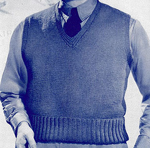 Sleeveless V-Neck Pullover Pattern