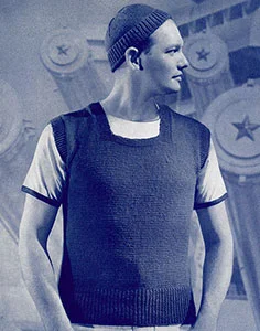 Square Neck Pullover and Cap Pattern #S-106