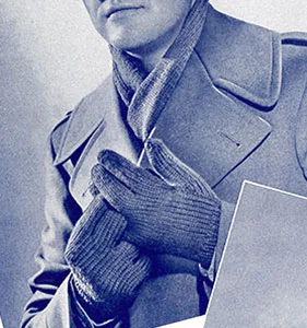 Plain Gloves and Scarf Pattern