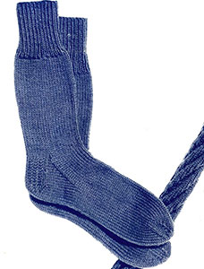Plain Sock Pattern #S-112