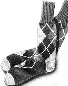 Argyle Socks Pattern #373